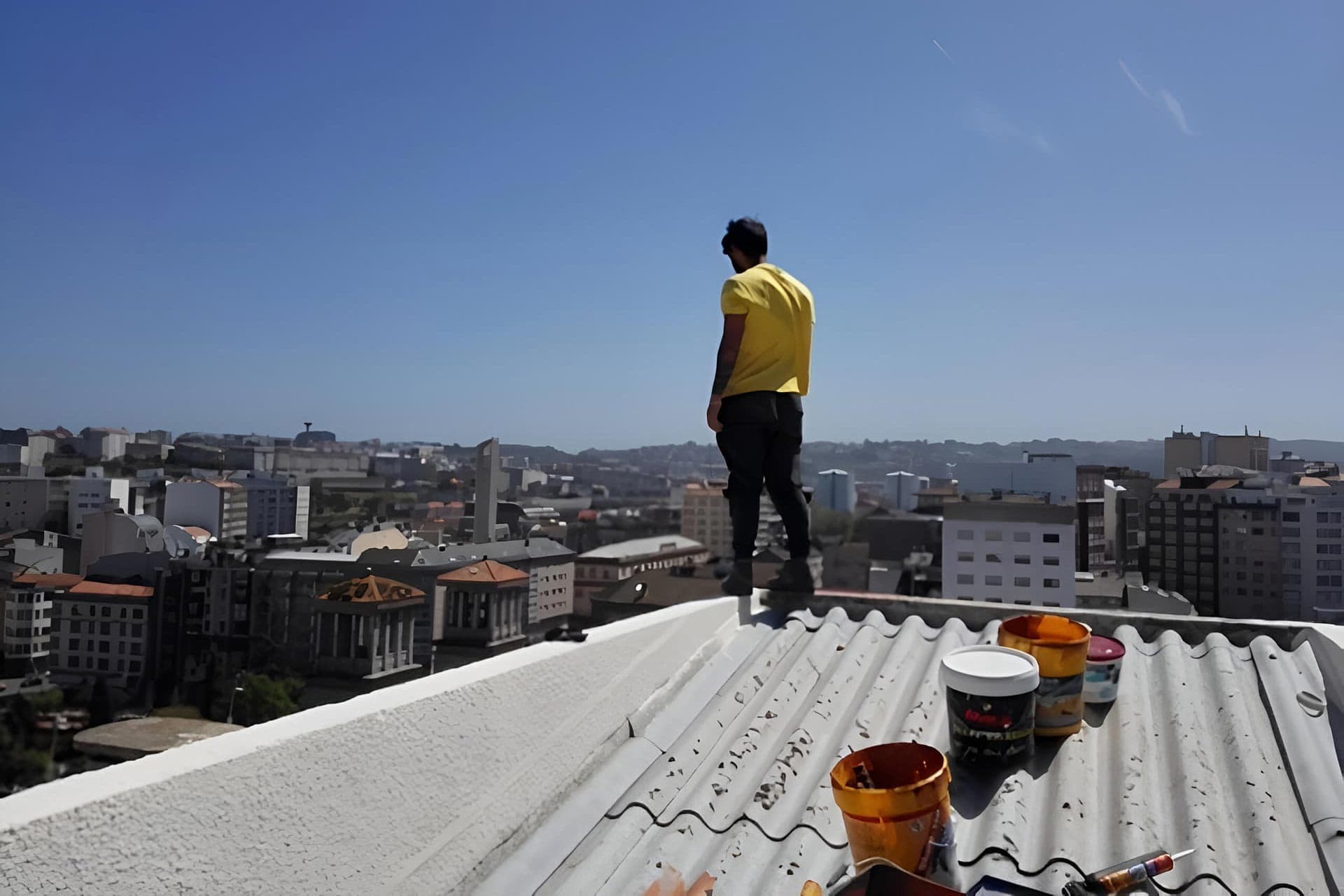 Trabajos en altura en fachadas en A Coruña